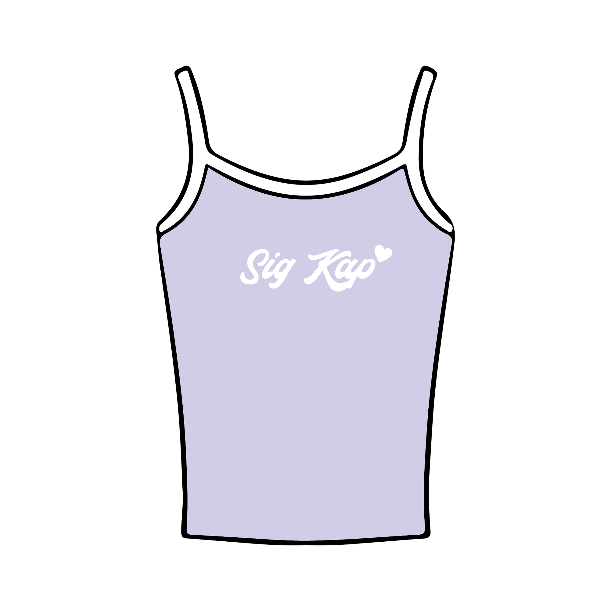 University of Oregon x Sigma Kappa 'Spring Merch' Spaghetti Tank