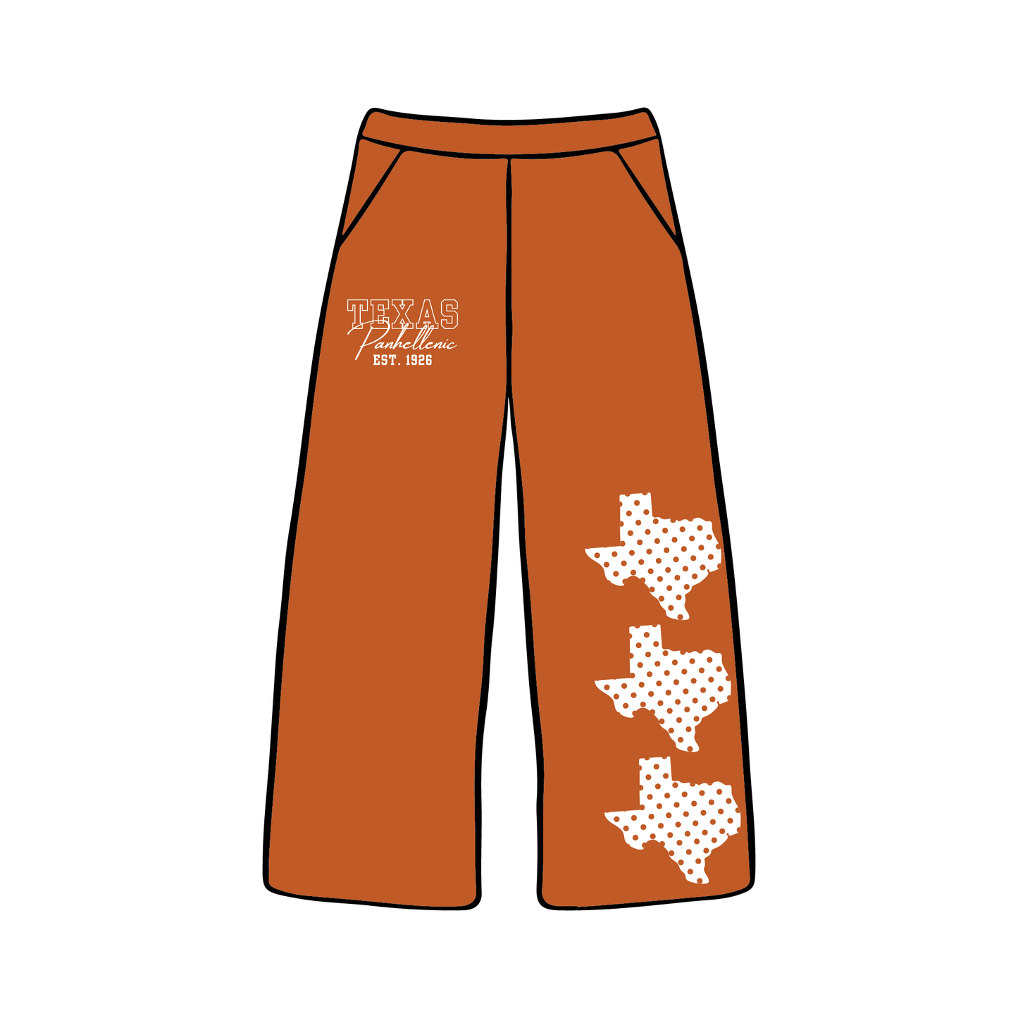 University of Texas at Austin x Alpha Chi Omega 'Executive Board' Sweatpants
