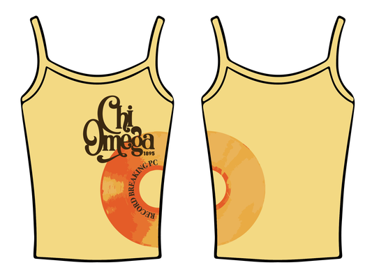 University of Wisconsin-Madison x Chi Omega 'Bid Day Yellow 2025' Tank Top