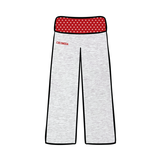 University of Wisconsin-Madison x Chi Omega 'New Fall PC' Fold-over Sweatpants