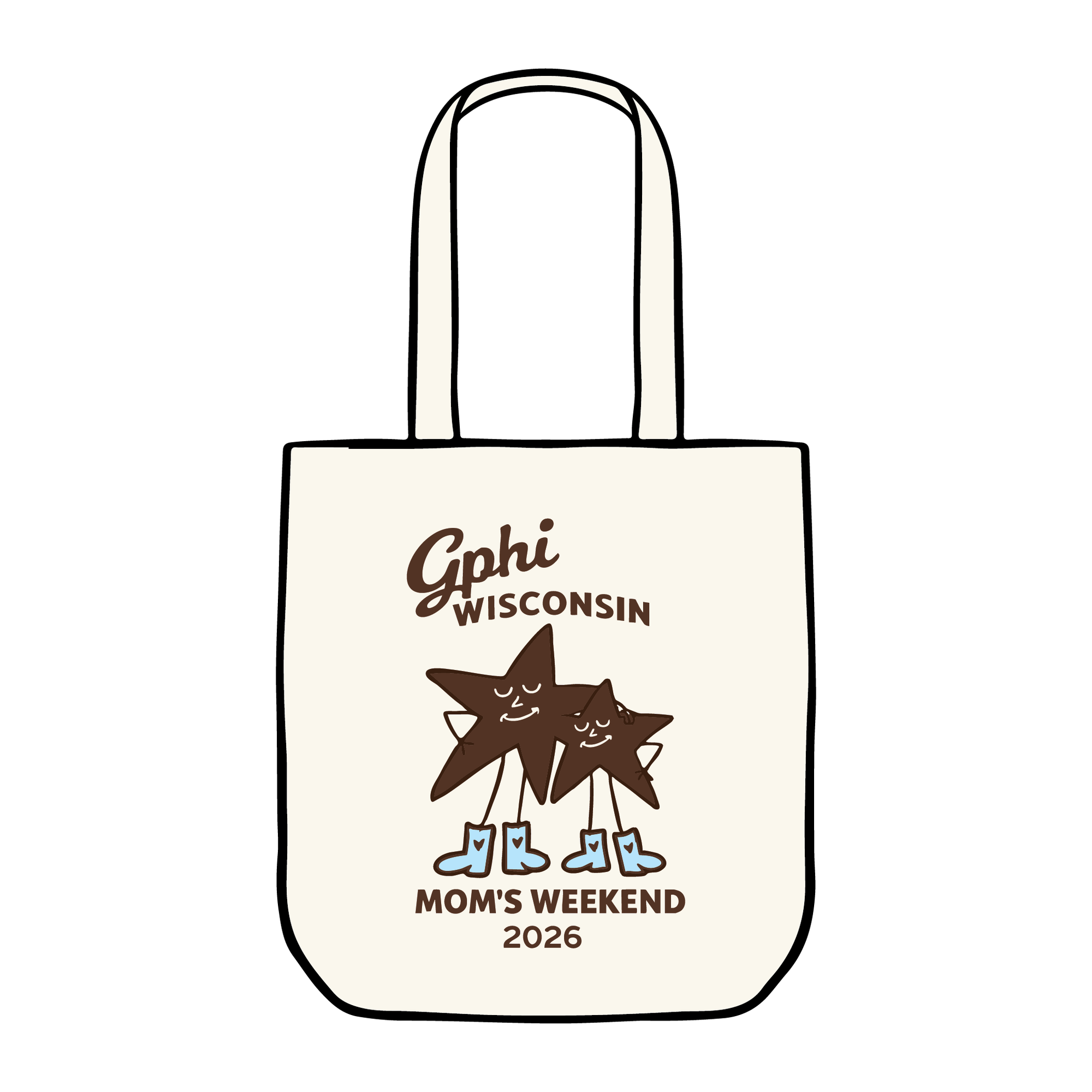 University of Wisconsin-Madison x Gamma Phi Beta 'Mom's Weekend' Tote Bag