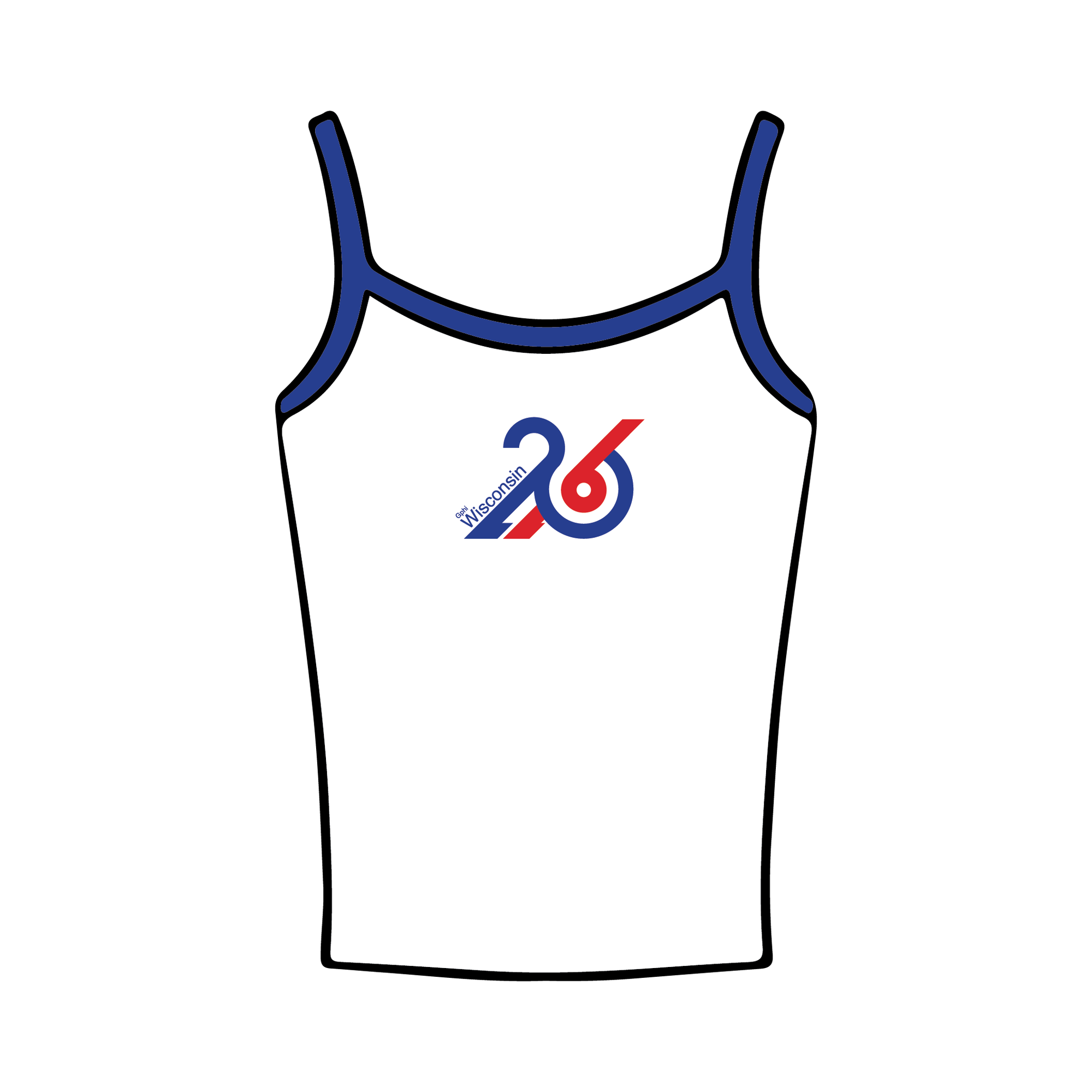 University of Wisconsin-Madison x Gamma Phi Beta 'Philanthropy' Tank Top