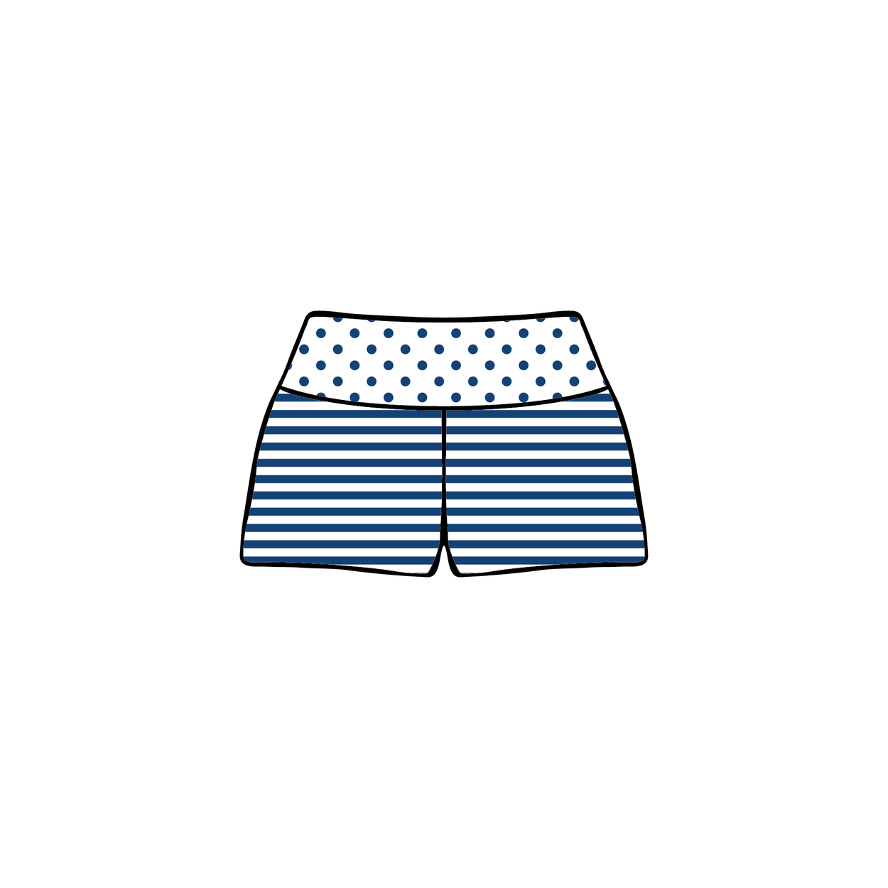 University of Wisconsin-Madison x Pi Beta Phi 'Formal' Foldover Shorts