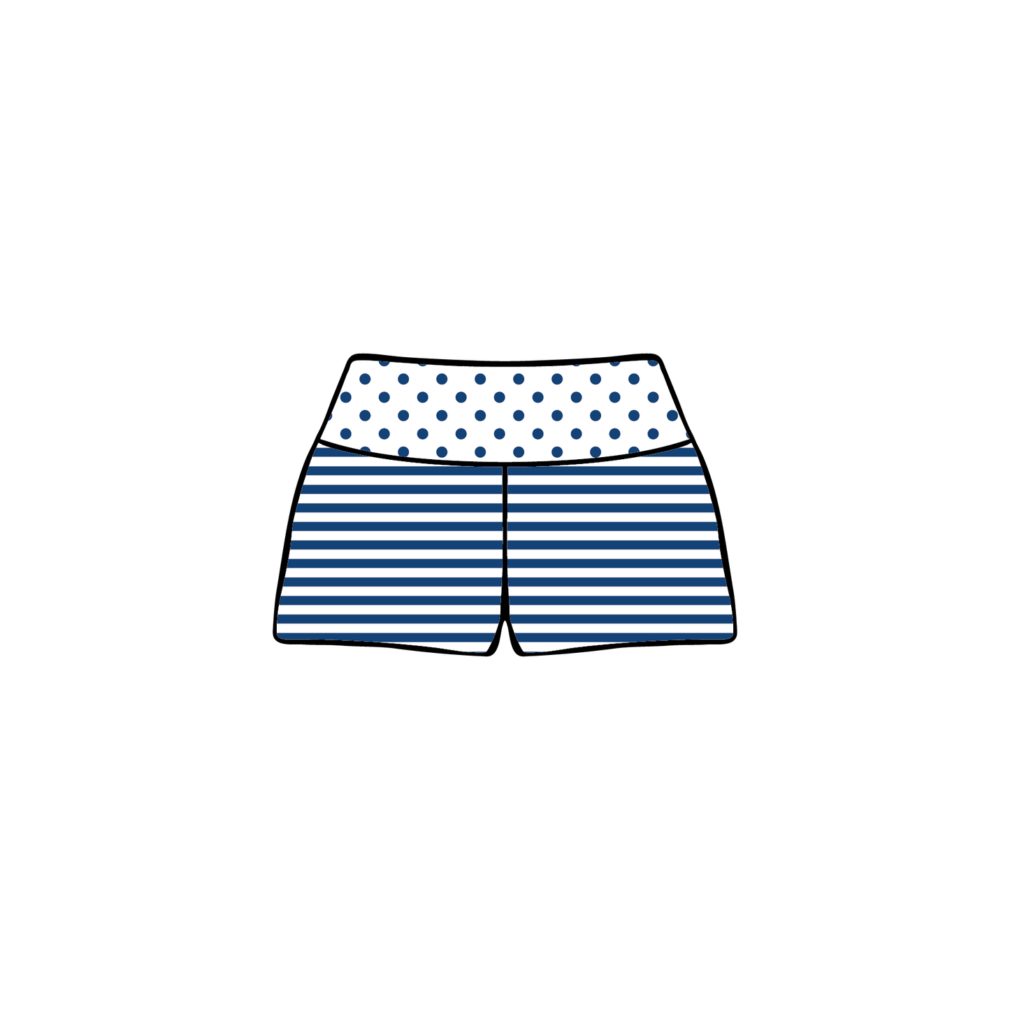 University of Wisconsin-Madison x Pi Beta Phi 'Formal' Foldover Shorts