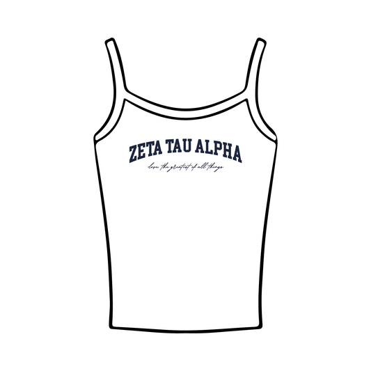 Vanderbilt University x Zeta Tau Alpha 'Panhellenic Preview Day' Spaghetti Tank Top