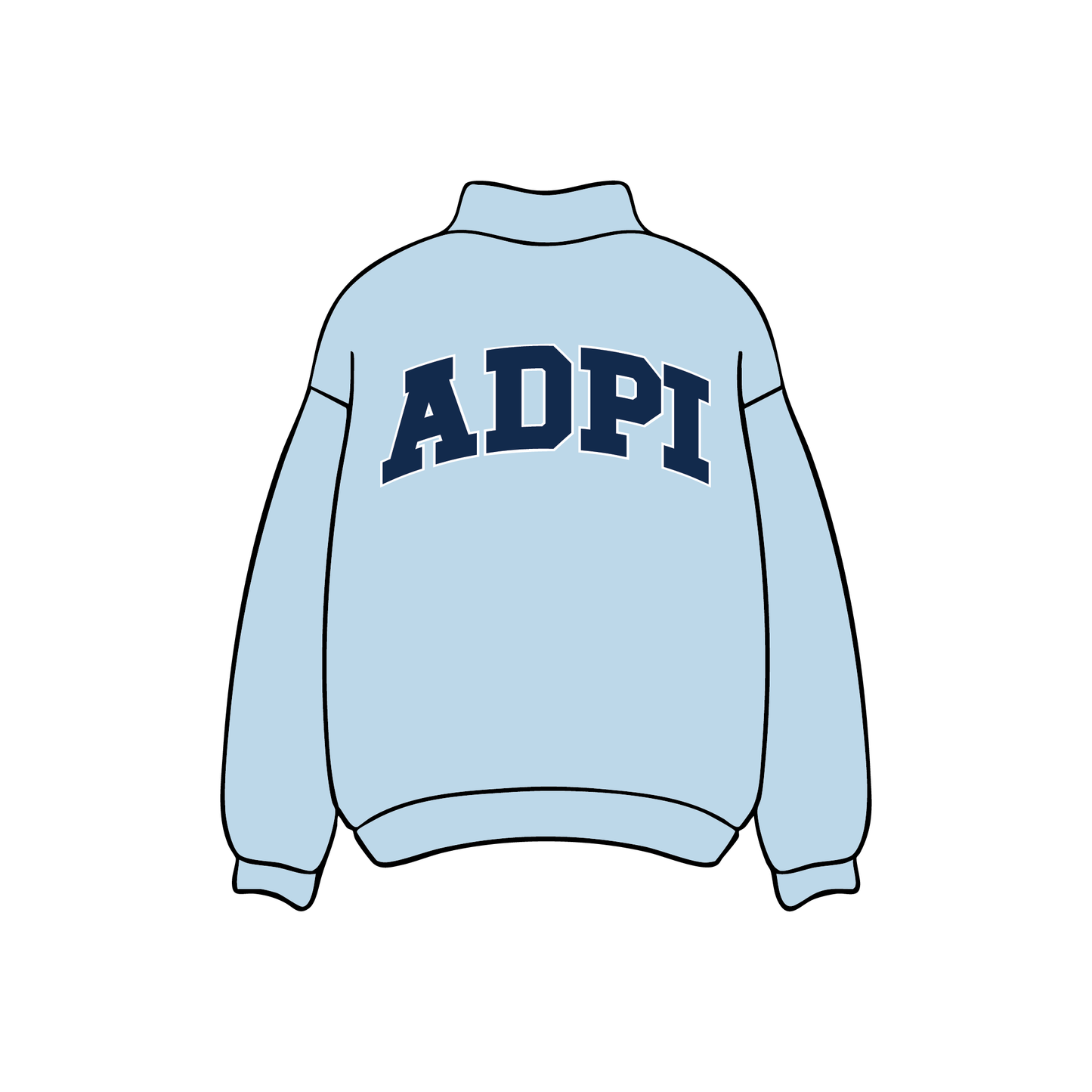 Virginia Polytechnic Institute and State University x Alpha Delta Pi 'General Drop' Mockneck