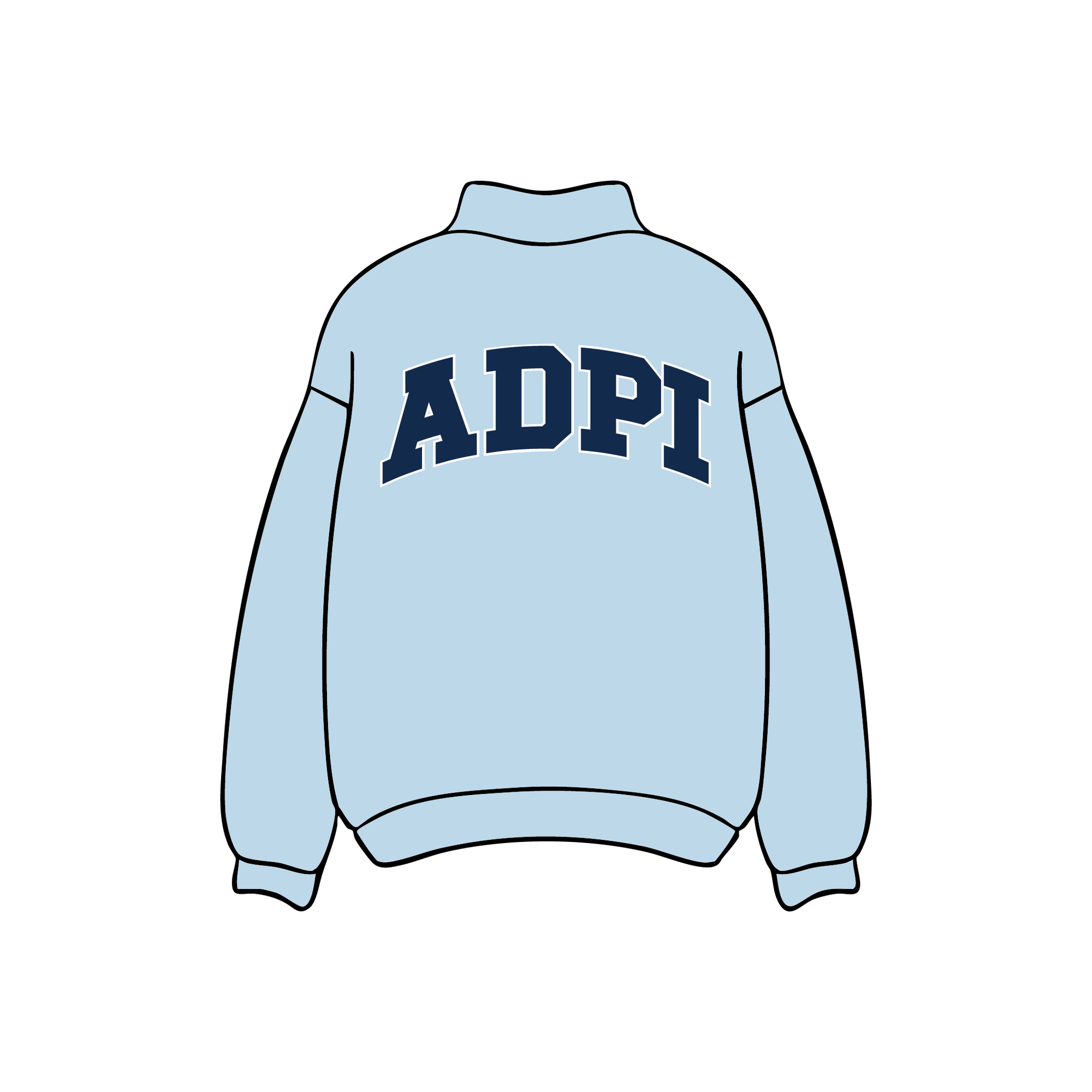 Virginia Polytechnic Institute and State University x Alpha Delta Pi 'General Drop' Mockneck