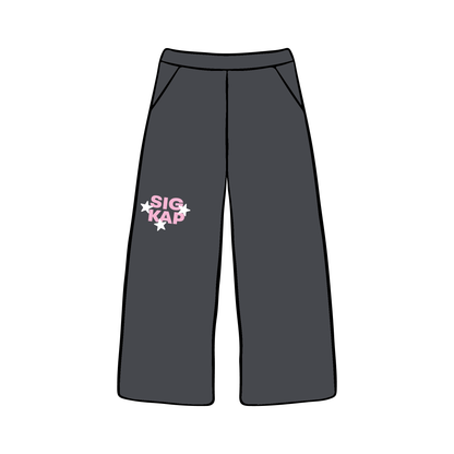 West Virginia University x Sigma Kappa 'Spring Set' Wide-leg Sweatpants