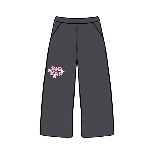 West Virginia University x Sigma Kappa 'Spring Set' Wide-leg Sweatpants