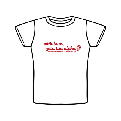 University of Houston x Zeta Tau Alpha 'Executive Council' Baby Tee