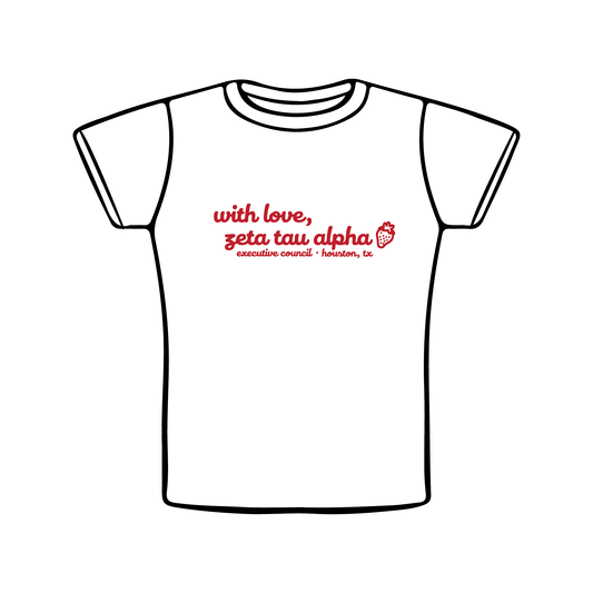 University of Houston x Zeta Tau Alpha 'Executive Council' Baby Tee