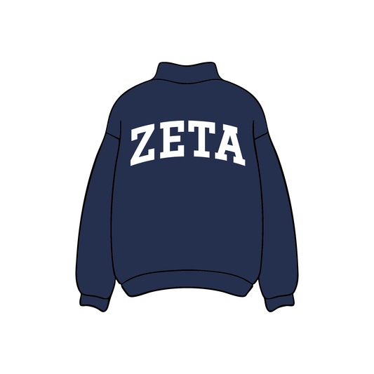 University of South Carolina x Zeta Tau Alpha 'For Fun Navy' Mockneck