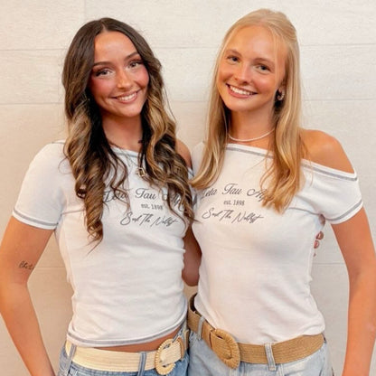 Blaine Off-the-Shoulder Baby Tee