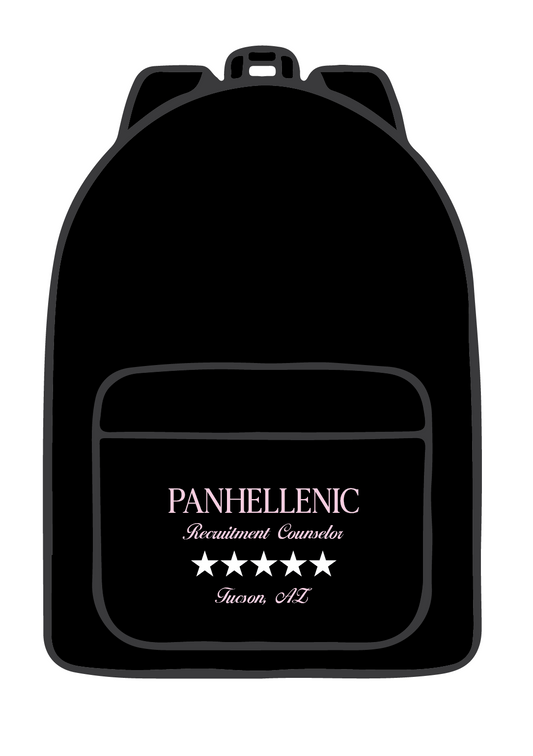 University of Arizona x Panhellenic 'Fall Recruitment Counselor' Backpack