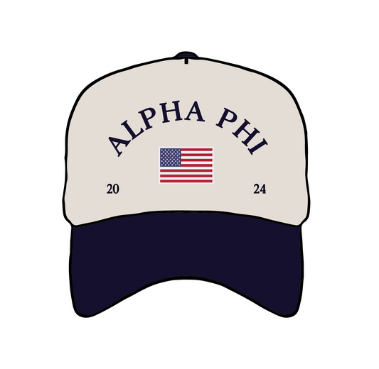 Alpha Phi 'Navy USA' Hat