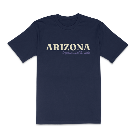 University of Arizona x Panhellenic 'Fall Recruitment Counselor Navy' Tee