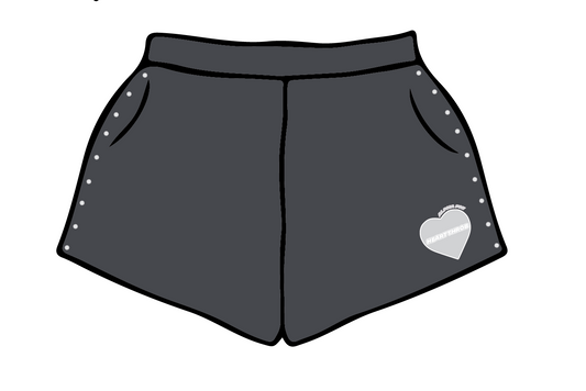 University of Arizona x Alpha Phi 'Heartthrob Studded' Sweatshorts