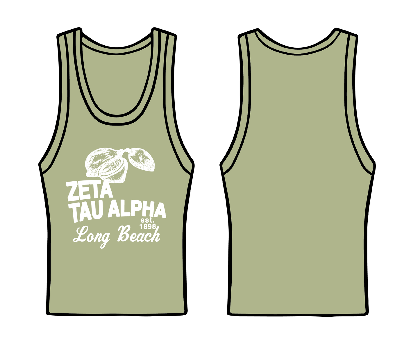California State University, Long Beach x Zeta Tau Alpha 'Fall Rush 2025' Tank Top